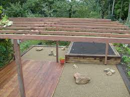 fundering houten terras