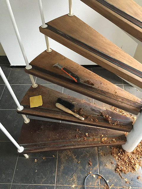 houten trap behandelen