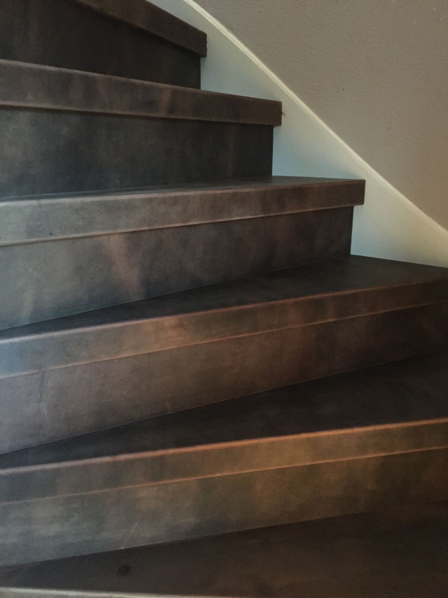 trap bekleden met leder