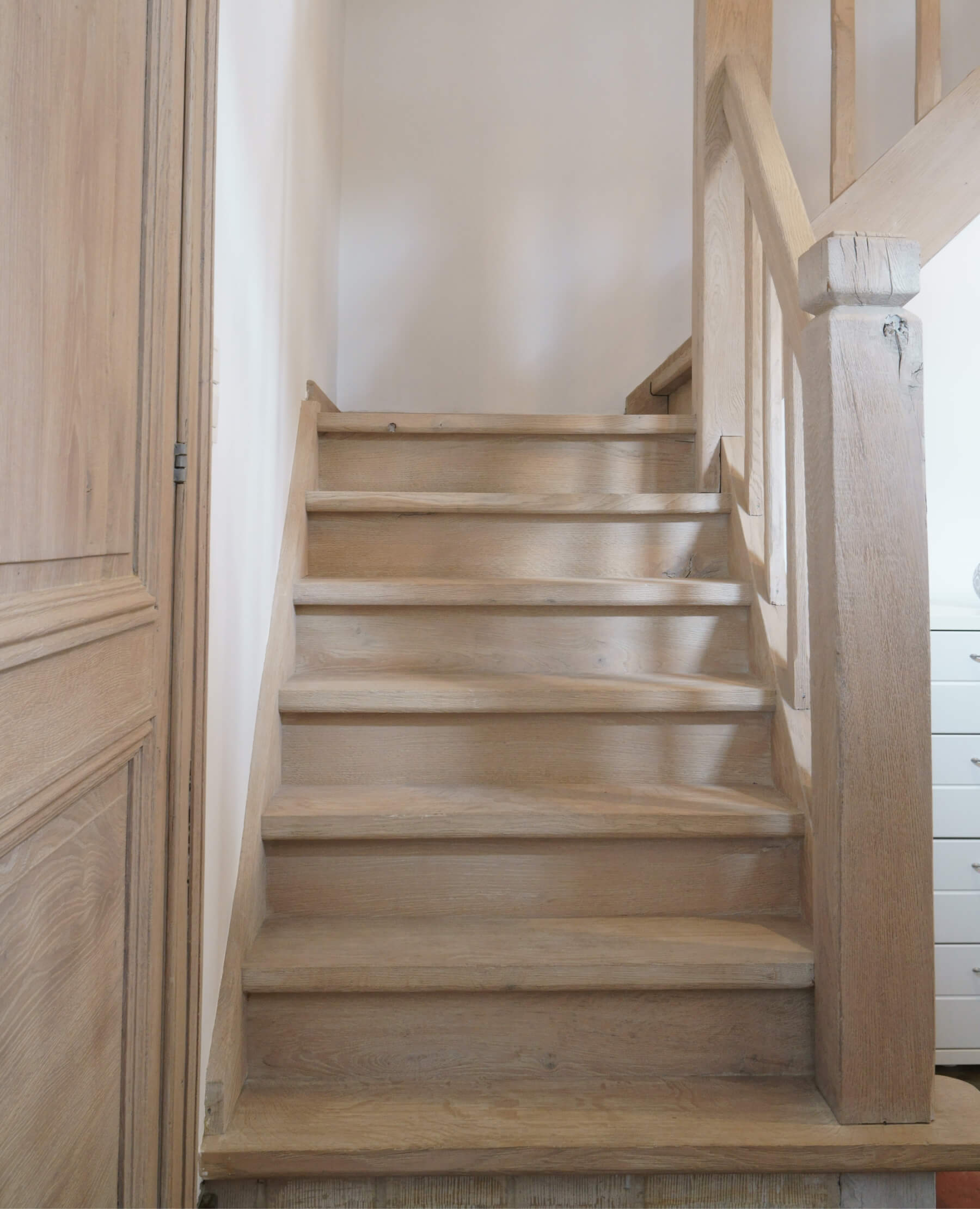 trap zandstralen voor en na